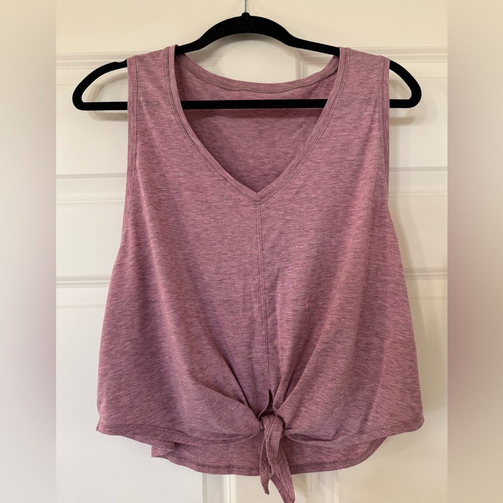 Lululemon Knot Gonna Fly Tank in Heathered Figue- Size 10?
